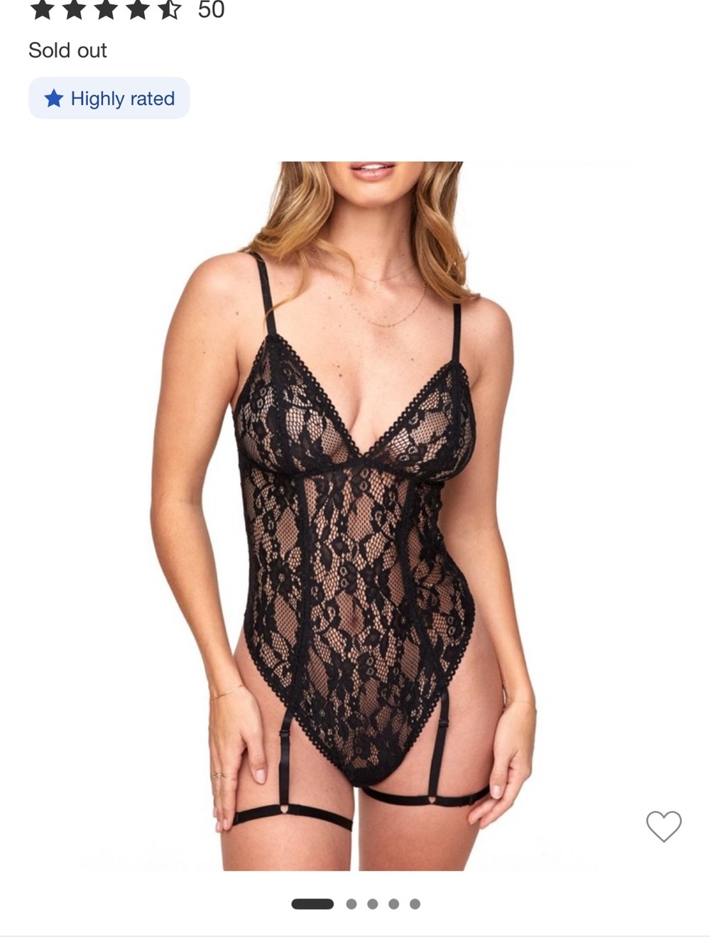 New Adore Me Lace Teddy Lingerie